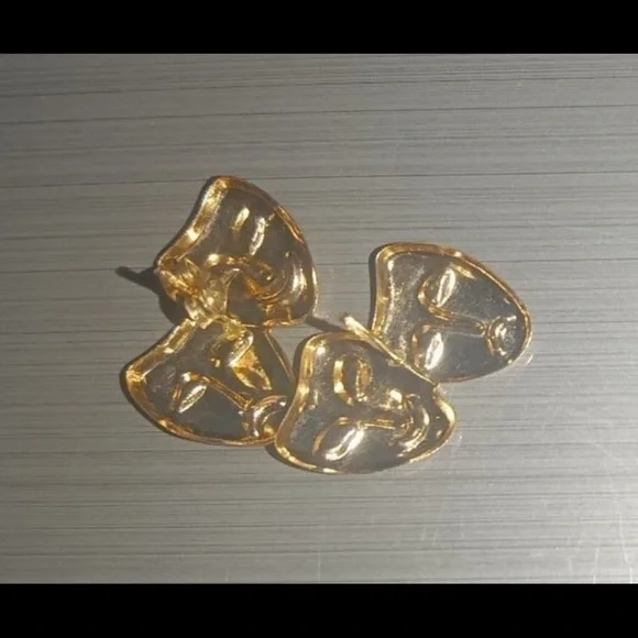 14k theatrical gold earrings - Picture 4 of 4